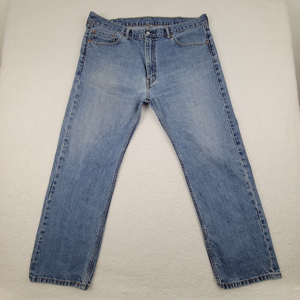 Levis 505 Regular Fit Jeans Mens 40 x 30 Measures 40‎ x 29 100% Cotton Blue